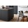Culineo® Einbauküche C357 mit XTRA CERAMIC Arbeitsplatte Mattschwarz - zweizeilig