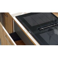 Interliving Küche Serie 3084 mit SIEMENS-Einbaugeräten Mattweiß & Eiche Ventura - zweizeilig