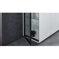 Interliving Küche Serie 3084 mit SIEMENS-Einbaugeräten Mattweiß & Eiche Ventura - zweizeilig