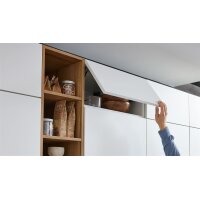 Interliving Küche Serie 3084 mit SIEMENS-Einbaugeräten Mattweiß & Eiche Ventura - zweizeilig