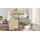 Interliving Küche Serie 3111 mit Constructa-Einbaugeräten Platingrau & Sandesche - dreizeilig