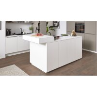 Interliving Küche Serie 3079 mit AEG Einbaugeräten Weiß & Lava - dreizeilig