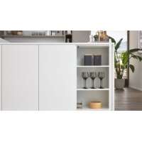 Interliving Küche Serie 3079 mit AEG Einbaugeräten Weiß & Lava - dreizeilig