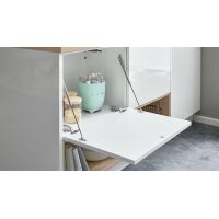 Interliving Küche Serie 3081 mit privileg Einbaugeräten Hochglanz Weiß & Natureiche - Stellfläche ca. 250 x 269 cm