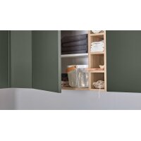 nobilia® Hauswirtschaftsraum-Lösung Easytouch Mineralgrün & Eiche San Remo - Stellfläche ca. 275 x 247 cm