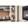 nobilia® Einbauküche Easytouch mit Elektrogräten Sand & Stripewood light - Stellfläche ca. 350 x 340 cm