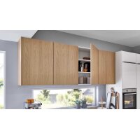 nobilia® Einbauküche Novalux mit gorenje Elektrogeräten Weiß & Eiche Como - zweiteilig