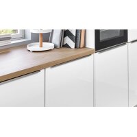 nobilia® Einbauküche Novalux mit gorenje Elektrogeräten Weiß & Eiche Como - zweiteilig