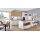 nobilia® Einbauküche Novalux mit gorenje Elektrogeräten Weiß & Eiche Como - zweiteilig