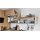 nobilia® Einbauküche Senso mit JUNKER Elektrogeräten, z. B. Backofen Sky, Eiche Como & Stripewood light - Stellfläche ca. 310 x 245 cm