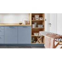 nobilia® Hauswirtschaftsraum-Lösung Senso Sky & Eiche Como - Länge ca. 300 cm