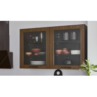 nobilia® Einbauküche Structura mit privileg Elektrogeräten Nussbaum Milano - Stellfläche ca. 240 x 310 cm