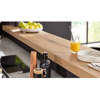 WERT KÜCHE® Ella mit Miele Einbaugeräten quarzgrauer Beton - zweizeilig