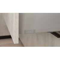 WERT KÜCHE® Ella mit Miele Einbaugeräten quarzgrauer Beton - zweizeilig