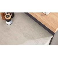 WERT KÜCHE® Ella mit Miele Einbaugeräten quarzgrauer Beton - zweizeilig