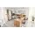 Interliving Küche Serie 3086 mit SIEMENS-Einbaugeräten Platingrau & Eiche Ventura – Stellfläche ca. 350 x 278 cm