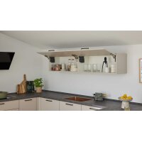 Culineo® Einbauküche C615 mit Einbaugeräten Sand - Stellfläche ca. 370 x 395 cm