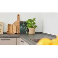 Culineo® Einbauküche C615 mit Einbaugeräten Sand - Stellfläche ca. 370 x 395 cm