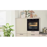 Culineo® Einbauküche C615 mit Einbaugeräten Sand - Stellfläche ca. 370 x 395 cm