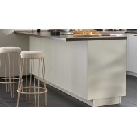 Culineo® Einbauküche C615 mit Einbaugeräten Alpinweiß & Walnuss - Stellfläche ca. 280 x 305 cm