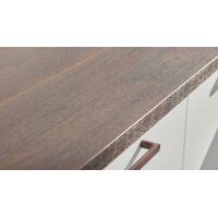 Culineo® Einbauküche C615 mit Einbaugeräten Alpinweiß & Walnuss - Stellfläche ca. 280 x 305 cm