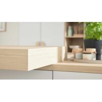 Culineo® Einbauküche C615 mit BORA Induktionsfeld Seidengrau & Eiche Como - zweizeilig