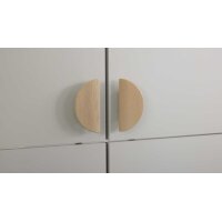 Culineo® Einbauküche C615 mit BORA Induktionsfeld Seidengrau & Eiche Como - zweizeilig