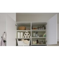 Culineo® Hauswirtschaftsraum C615 mit Edelstahlbecken Seidengrau & Eiche Como - Stellfläche ca. 328 x 187 cm