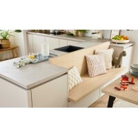 Culineo® Einbauküche C945 mit beko Einbaugeräten Sand - Stellfläche ca. 377 x 300 cm