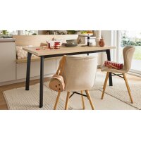 Culineo® Einbauküche C945 mit beko Einbaugeräten Sand - Stellfläche ca. 377 x 300 cm