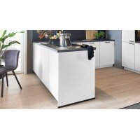 Culineo® Einbauküche C615 mit Einbaugeräten Weiß & Schiefergrau - Stellfläche ca. 245 x 246 cm