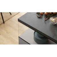 Culineo® Einbauküche C615 mit Einbaugeräten Seiden- & Schiefergrau - Stellfläche ca. 240 x 270 cm