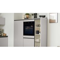 Culineo® Einbauküche C615 mit Einbaugeräten Seiden- & Schiefergrau - Stellfläche ca. 240 x 270 cm