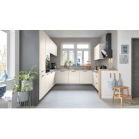 Culineo® Einbauküche C615 mit privileg Einbaugeräten Magnolia - Stellfläche ca. 305 x 310 cm