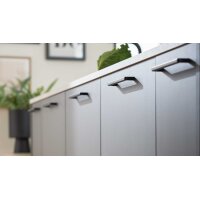 Interliving Küche Serie 3088 mit AEG-Einbaugeräten Graphit – zweizeilig