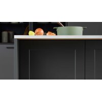 Interliving Küche Serie 3088 mit AEG-Einbaugeräten Graphit – zweizeilig