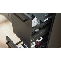 Interliving Küche Serie 3088 mit AEG-Einbaugeräten Graphit – zweizeilig