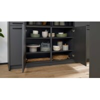 Interliving Küche Serie 3088 mit AEG-Einbaugeräten Graphit – zweizeilig