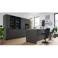 Interliving Küche Serie 3088 mit AEG-Einbaugeräten Graphit – zweizeilig