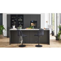 Interliving Küche Serie 3088 mit AEG-Einbaugeräten Graphit – zweizeilig