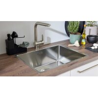 Interliving Küche Serie 3090 mit Side by Side Kühlschrank Magnolia – zweizeilig