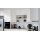 Interliving Küche Serie 3090 mit Side by Side Kühlschrank Magnolia – zweizeilig