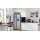 Interliving Küche Serie 3090 mit Side by Side Kühlschrank Magnolia – zweizeilig