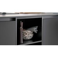 Interliving Küche Serie 3091 mit SIEMENS Einbaugeräten Schwarz - zweizeilig
