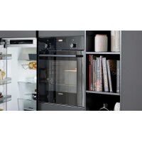 Interliving Küche Serie 3091 mit SIEMENS Einbaugeräten Schwarz - zweizeilig