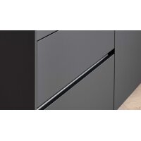 Interliving Küche Serie 3091 mit SIEMENS Einbaugeräten Schwarz - zweizeilig