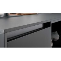 Interliving Küche Serie 3091 mit SIEMENS Einbaugeräten Schwarz - zweizeilig