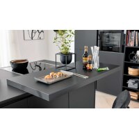 Interliving Küche Serie 3091 mit SIEMENS Einbaugeräten Schwarz - zweizeilig