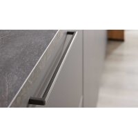 Interliving Küche Serie 3093 mit separater Homeoffice-Lösung Graphit & Eiche Venture - dreizeilig