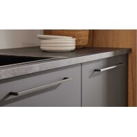Interliving Küche Serie 3093 mit separater Homeoffice-Lösung Graphit & Eiche Venture - dreizeilig